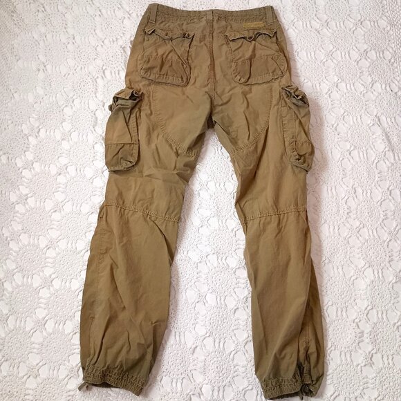 Polo Ralph Lauren Other - Vtg Polo Ralph Lauren Paratrooper Pants Army Green Tan Cargo Pockets 32 x 32 Men